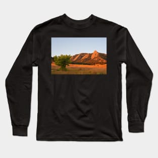 The Flatirons Boulder Colorado from Chautauqua Park Tree Long Sleeve T-Shirt